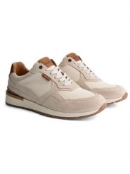 TRAVELIN' Skórzane sneakersy "Newberry" w kolorze beżowym rozmiar: 43. Brązowe buty sportowe casual Travelin', bez wzorów, bez zapięcia. Za 390.92 zł.