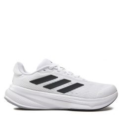 Buty do biegania adidas. Białe buty do biegania Adidas, bez wzorów, bez zapięcia, do biegania. Za 299.99 zł.