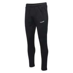 Spodnie sportowe DresoweTech Move Football Pants. Czarne spodnie treningowe długie Hummel, m, bez wzorów, z dresówki. Za 90.00 zł.