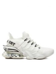 Plein Sport Sneakersy SADS USC0518 STE003N Biały. Białe buty sportowe casual Plein Sport, bez wzorów, z materiału, bez zapięcia. Za 1,099.00 zł.