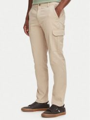 Beverly Hills Polo Club Spodnie cargo P-SS26M-T450313 Beżowy Regular Fit. Brązowe spodnie materiałowe Beverly Hills Polo Club, m, bez wzorów, z bawełny. Za 254.99 zł.