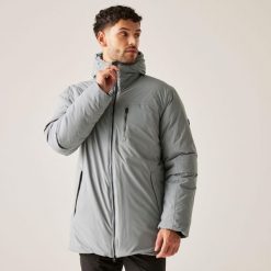 Yewbank II Regatta męska trekkingowa kurtka parka zimowa. Szare kurtki Regatta, na zimę, l, bez wzorów, bez kaptura. Za 349.99 zł.