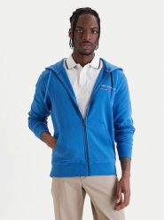 Tommy Hilfiger Bluza Brand Love MW0MW42462 Niebieski Regular Fit. Niebieskie bluzy Tommy Hilfiger, m, bez wzorów, z bawełny, bez kaptura. Za 529.99 zł.