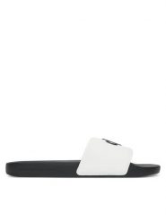 Calvin Klein Jeans Klapki Slide Jelly Mono Pu YM0YM01281 Biały. Białe klapki Calvin Klein Jeans, z jeansu. Za 199.99 zł.