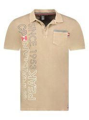 Canadian Peak Koszulka polo "Konakreak" w kolorze beżowym rozmiar: M. Brązowe koszulki polo sportowe Canadian Peak, m, bez wzorów, z bawełny, bez kołnierzyka, bez ramiączek. Za 87.81 zł.
