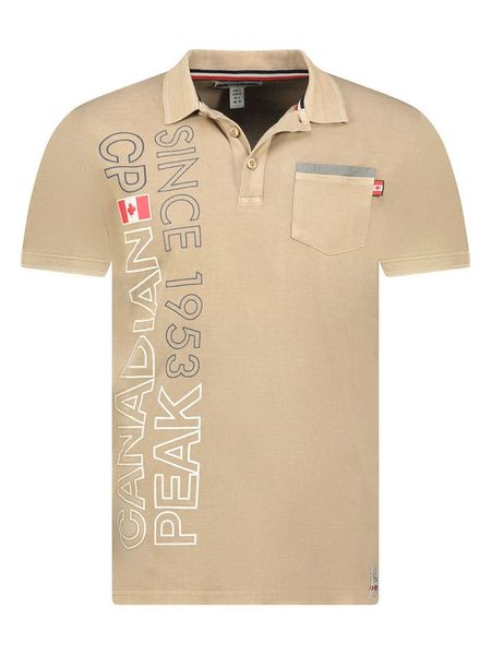 Canadian Peak Koszulka polo "Konakreak" w kolorze beżowym rozmiar: L. Brązowe koszulki polo Canadian Peak, l, bez wzorów, z bawełny, bez kołnierzyka, bez ramiączek. Za 69.91 zł.
