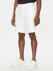 BOSS Szorty materiałowe S_Commuter_10.5 inch 50540337 Biały Slim Fit. Białe szorty Boss, m, bez wzorów, z materiału. Za 399.99 zł.
