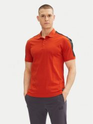 EA7 Emporio Armani Polo 7M000139 AF10375 U3012 Pomarańczowy Regular Fit. Brązowe koszulki polo EA7 Emporio Armani, m, bez wzorów, z bawełny, bez kołnierzyka, bez ramiączek. Za 249.99 zł.