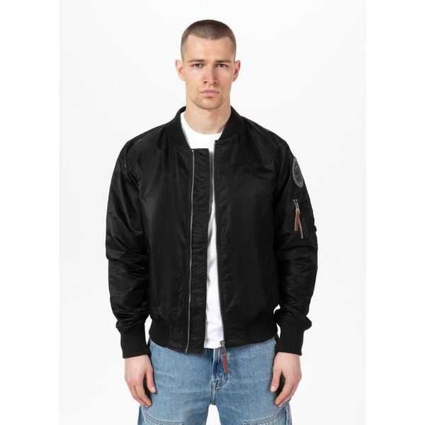 Kurtka przejściowa męska Pitbull MA-1 Logo. Czarne kurtki PITBULL, m, bez wzorów, bez kaptura. Za 319.00 zł.