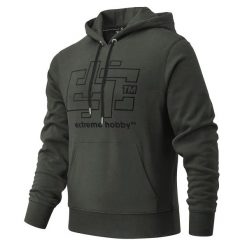 Bluza męska z kapturem EXTREME HOBBY CRUCIAL. Niebieskie bluzy EXTREME HOBBY, m, bez wzorów, z bawełny, z kapturem. Za 249.00 zł.