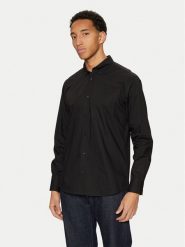 United Colors Of Benetton Koszula 5KQRUQ04B Czarny Regular Fit. Czarne koszule United Colors Of Benetton, m, bez wzorów, z bawełny, bez kołnierzyka, bez ramiączek. Za 149.99 zł.