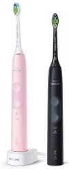 Szczoteczka soniczna Philips Sonicare 4500 HX6830/35 czarny/różowy. Czarne szczoteczki elektryczne PHILIPS. Za 499.00 zł.