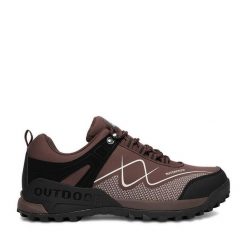Trekkingi Sprandi. Czarne buty trekkingowe Sprandi, bez wzorów, bez zapięcia. Za 209.99 zł.