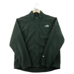 Second life - Kurtka polarowa męska WindWall czarna - Jak nowy. Czarne kurtki The North Face, l, bez wzorów, z materiału, bez kaptura. Za 212.96 zł.