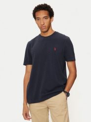 U.S. Polo Assn. T-Shirt MUP3617 Granatowy Regular Fit. Niebieskie koszulki polo sportowe U.S. Polo Assn., m, bez wzorów, z bawełny, bez kołnierzyka, bez ramiączek. Za 119.99 zł.