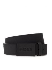 BOSS Pasek Icon-S1 50471333 Czarny. Czarne paski Boss, bez wzorów, ze skóry. Za 389.99 zł.