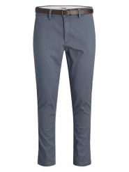 Jack & Jones Spodnie chino "Pstmarco" w kolorze niebieskim rozmiar: W34/L34. Niebieskie eleganckie spodnie Jack & Jones, l, ze skóry. Za 134.95 zł.