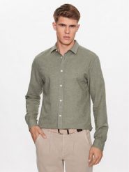 Only & Sons Koszula 22012321 Zielony Slim Fit. Zielone koszule Only & Sons, m, bez wzorów, z bawełny, bez kołnierzyka, bez ramiączek. Za 139.99 zł.