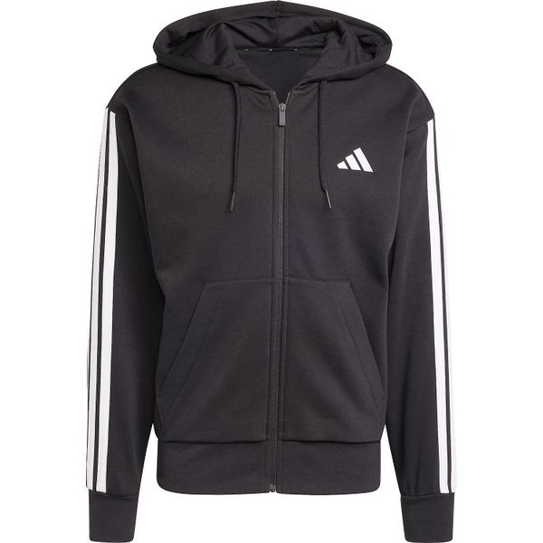 Bluza z kapturem adidas Essentials 3-Stripes Fleece. Czarne bluzy z kapturem Adidas, na zimę, m, bez wzorów, z materiału, z kapturem. Za 275.55 zł.