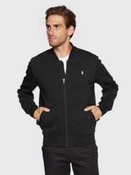 Polo Ralph Lauren Bluza 710881521002 Czarny Regular Fit. Czarne bluzy Polo Ralph Lauren, m, bez wzorów, z bawełny, bez kaptura. Za 529.99 zł.