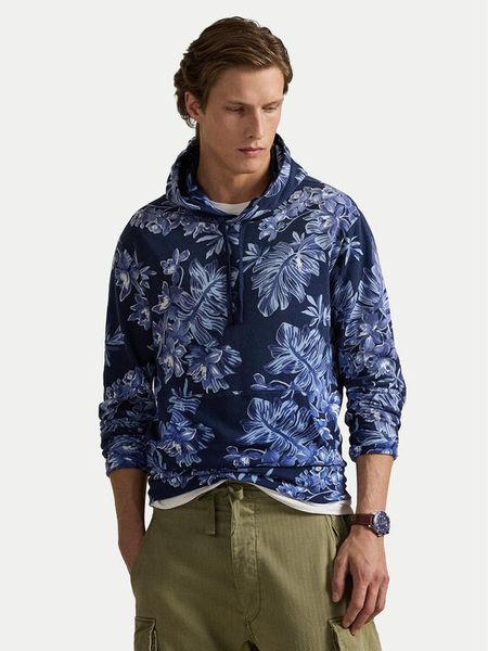 Polo Ralph Lauren Bluza 710P04765001 Niebieski Regular Fit. Niebieskie bluzy Polo Ralph Lauren, m, bez wzorów, z bawełny, bez kaptura. Za 819.99 zł.