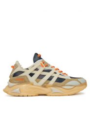 Guess Sneakersy FMJBEL LEA12 Beżowy. Brązowe buty sportowe casual Guess, z aplikacjami, ze skóry, bez zapięcia. Za 379.99 zł.