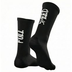 Oddychające skarpety kolarskie „Full Speed” – czarne. Białe buty do biegania C-LAB, bez wzorów. Za 117.00 zł.