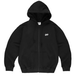 Bluza dresowa sportowa męska Infinity Zip Hoodie. Czarne bluzy bez kaptura Prosto., m, bez wzorów, z bawełny, bez kaptura. Za 394.99 zł.