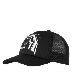 Czapka Mammut Crag Cap Crimp Power Dorośli. Czarne czapki z daszkiem Mammut, bez wzorów, z materiału. Za 216.99 zł.