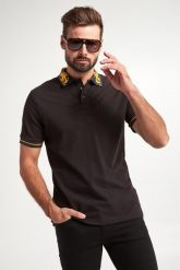 Polo męskie z logo VERSACE JEANS COUTURE. Koszulki polo sportowe Versace Jeans Couture, l, bez wzorów, z jeansu, bez kołnierzyka, bez ramiączek. W wyprzedaży za 902.30 zł.