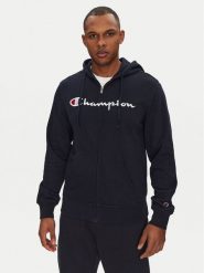 Champion Bluza 220728 Granatowy Slim Fit. Niebieskie bluzy Champion, l, bez wzorów, z bawełny, bez kaptura. Za 209.99 zł.