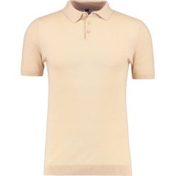 Topman MUSCLE FIT Koszulka polo stone. Koszulki polo marki Topman, z bawełny, polo. Za 129.00 zł.