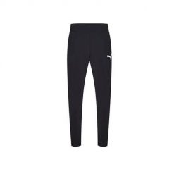 Spodnie treningowe męskie Puma Liga Sideline Woven. Czarne buty treningowe Puma, bez wzorów, z dresówki, na fitness i siłownię. Za 69.00 zł.