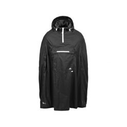 Trespass Qikpac Poncho - ponczo unisex czarne. Czarne kurtki przeciwdeszczowe Trespass, bez wzorów, z poliamidu, bez kaptura. Za 267.99 zł.