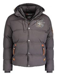 Geographical Norway Kurtka zimowa "Verveine" w kolorze szarym rozmiar: S. Czarne kurtki Geographical Norway, na zimę, s, bez wzorów, ze skóry, bez kaptura. Za 150.37 zł.