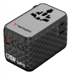 Uniwersalny zasilacz podróżny Verbatim Charge 'N' Travel 170 W. Powerbanki Verbatim. Za 460.99 zł.