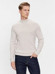 Calvin Klein Sweter Superior K10K110424 Beżowy Regular Fit. Brązowe swetry rozpinane CALVIN KLEIN, m, bez wzorów, z wełny, bez kołnierzyka, bez ramiączek. Za 569.99 zł.