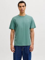 Jack & Jones Koszulka "College" w kolorze turkusowym rozmiar: XL. Niebieskie bezrękawniki Jack & Jones, xl, bez wzorów, z bawełny, bez kołnierzyka, bez ramiączek. Za 39.99 zł.