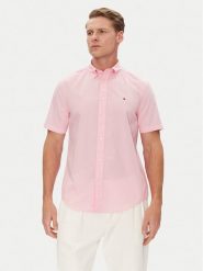 Tommy Hilfiger Koszula MW0MW37584 Różowy Regular Fit. Czerwone koszule Tommy Hilfiger, m, bez wzorów, z bawełny, bez kołnierzyka, bez ramiączek. Za 269.99 zł.