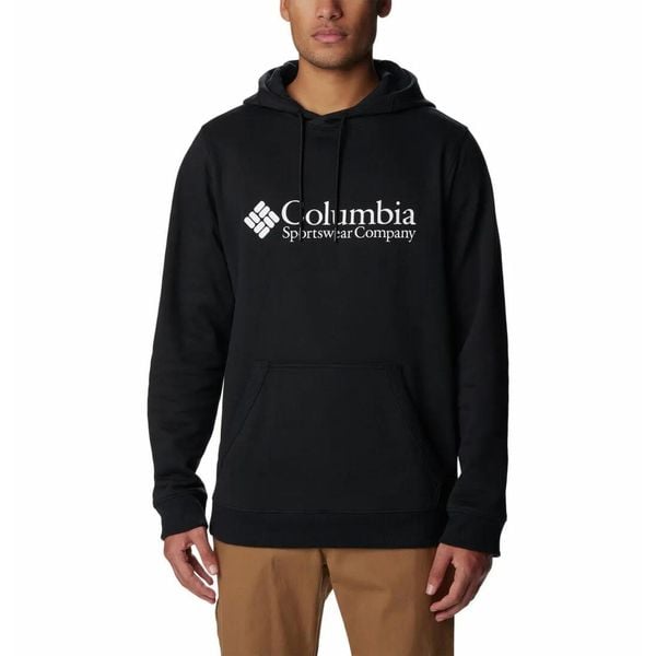 Bluza Trekkingowa z kapturem Męska Columbia CSC Basic Logo II Hoodie. Czarne bluzy Columbia, m, bez wzorów, z kapturem. Za 303.99 zł.