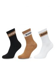 BOSS Zestaw 3 par wysokich skarpet męskich 50543637 Kolorowy. Skarpety Boss, bez wzorów, z bawełny. Za 149.99 zł.