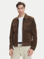 Serge Pariente Kurtka skórzana Cred Brązowy Regular Fit. Brązowe kurtki Serge Pariente, m, bez wzorów, ze skóry, bez kaptura. Za 1,279.00 zł.