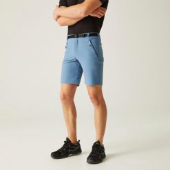 Spodenki trekkingowe męskie Xert Stretch. Niebieskie szorty Regatta, m, bez wzorów, z elastanu, sportowe. W wyprzedaży za 199.99 zł.