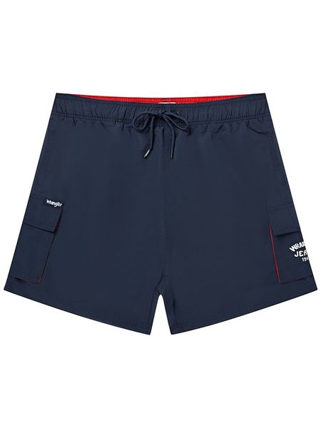 Wrangler Szorty kąpielowe "Nautilus" w kolorze granatowym rozmiar: L. Niebieskie kąpielówki Wrangler, l, bez wzorów. Za 109.95 zł.