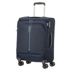 Samsonite Walizka podróżna Popsoda 55 cm granatowa. Walizki Samsonite, bez wzorów. W wyprzedaży za 532.00 zł.