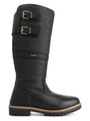 TRAVELIN' Skórzane kozaki "Kodiak" w kolorze czarnym rozmiar: 44. Czarne kozaki Travelin', bez wzorów, z materiału, bez obcasa, na płaskiej podeszwie, bez zapięcia. Za 491.99 zł.