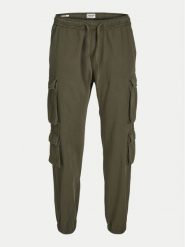 Jack&Jones Joggery Bill 12260915 Zielony Regular Fit. Zielone joggery i bojówki Jack&Jones, l, bez wzorów, z bawełny. Za 149.99 zł.