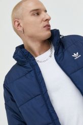 Adidas Originals kurtka męska kolor granatowy przejściowa. Niebieskie kurtki adidas Originals, l, bez wzorów, z materiału, z kapturem. W wyprzedaży za 254.99 zł.