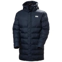 Kurtka puchowa Helly Hansen Oslo Puffy. Niebieskie kurtki Helly Hansen, m, bez wzorów, z puchu, bez kaptura. W wyprzedaży za 1,157.50 zł.