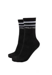 Skarpetki z okrągłym dekoltem 2-Pack - Czarny - EU 39-42. Czarne skarpety GORILLA WEAR, bez wzorów, z bawełny. Za 127.00 zł.